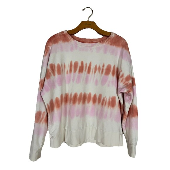 Natural Reflections Tie Dye Long-Sleeve Cotton Sweatshirt Women’s Size Large - Picture 1 of 11